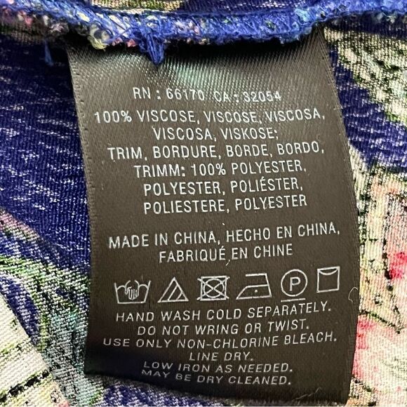 Anthropologie Maeve Purple Floral Long Sleeve Ruffle Hem Dress XS/S - Picture 10 of 10